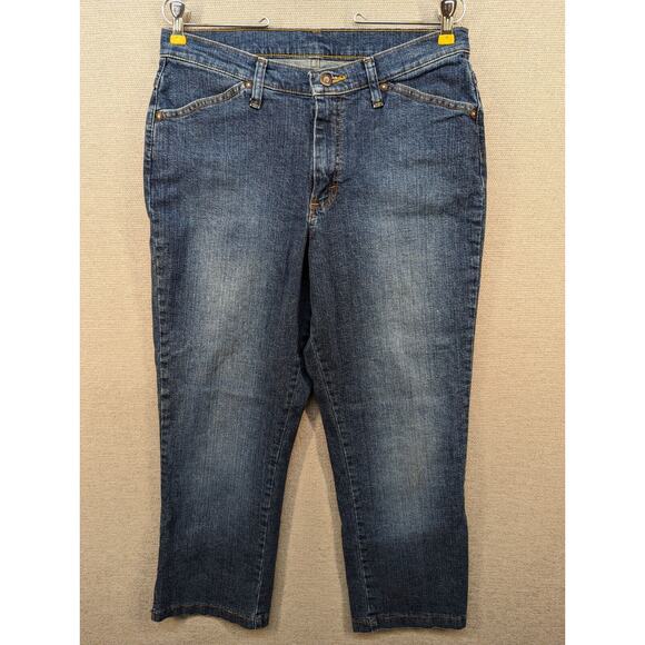 Riders Blue Jeans Size 12 Medium Cropped -0224C157 - Picture 1 of 8